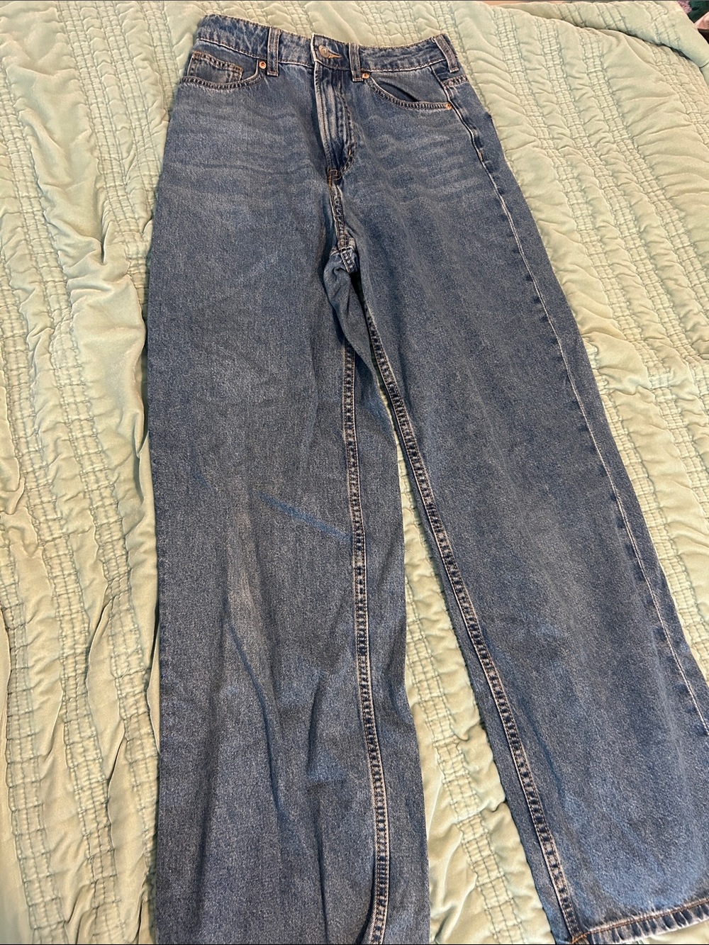 Classic High-Rise Wide-Leg Women's Jeans - Blue
